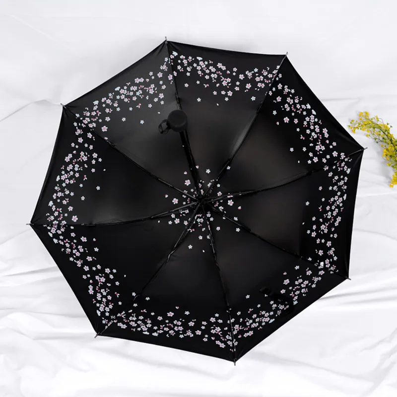 2019 Новое поступление красивый зонтик с цветочным принтом Модный Блестящий Цвет