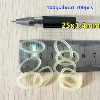 Фото 1 упаковка = 100g = 700/460/370/220 шт.; Оптовая продажа; Детское нижнее белье офис латекс петля резинки прочные на голову эластичная повязка для головы с нахлестом петля канцелярские принадлежности канцелярские товары №4