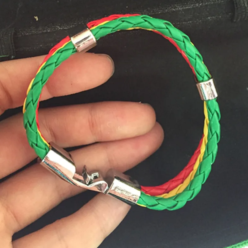 Национальный флаг Италии ES DE RU кожаный браслет для мужчин и женщин веревка ручной