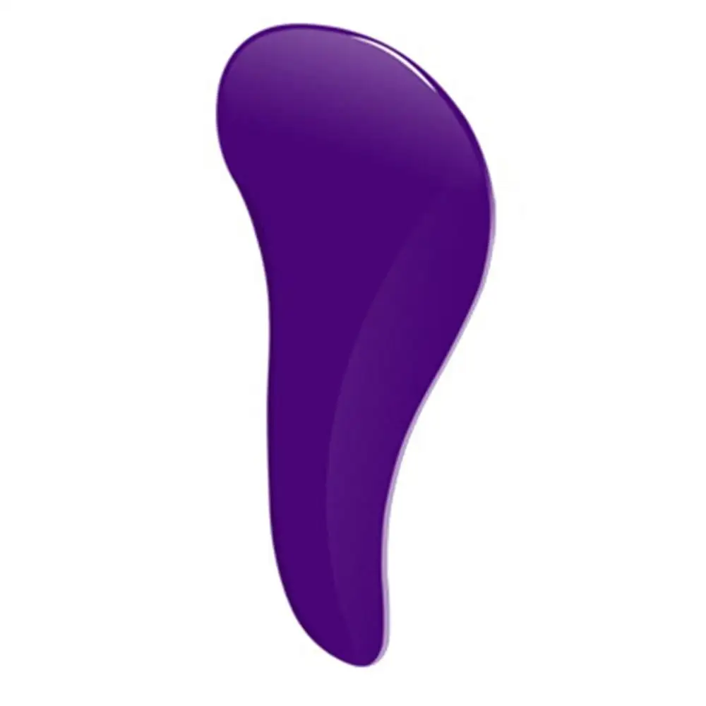 dark purple 1 шт. Волшебная Антистатическая щетка для волос профессиональная ручка спутывающаяся Расческа для душа электропластина массаж для причесывания и укладки волос инструменты - Цвет: dark purple