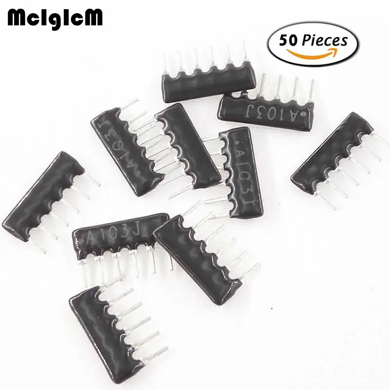MCIGICM 10 шт. DIP исключительный сетевой резистор массив 6pin 220 470 Ом 10K 22K|22k ohm|network
