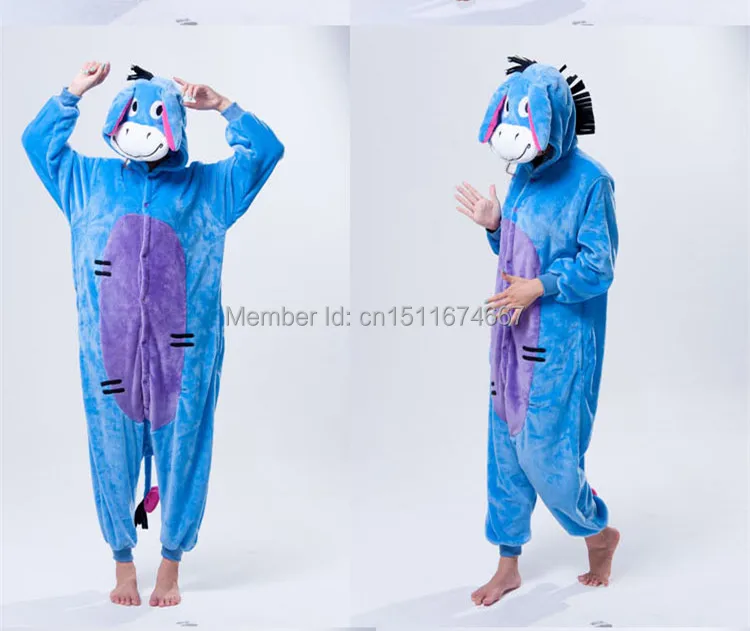 Мягкая Фланелевая Пижама-комбинезон с аниме животными из мультфильма костюм