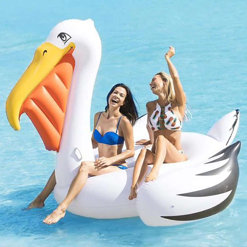 

210cm Giant Pelican Pool Float Toucan Ride-On Swimming Ring Beach Party Inflatable Tube Fun Toys Adult Air Mattress Boia Piscina