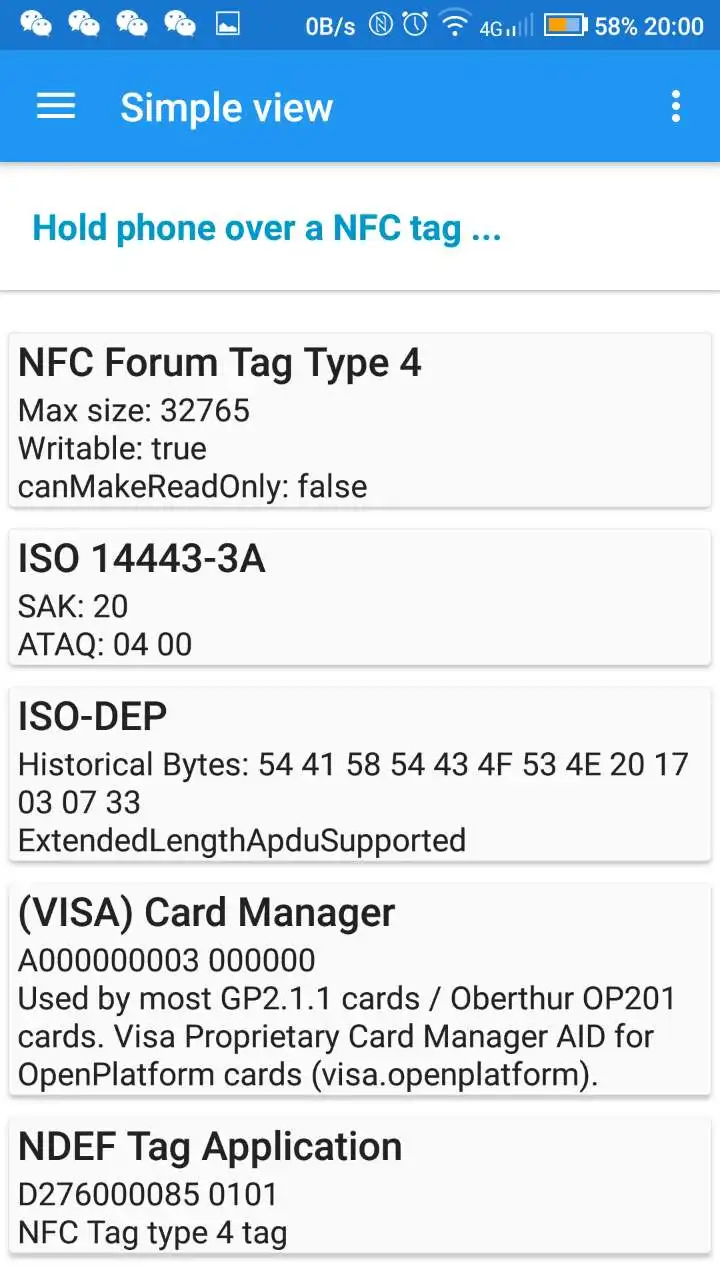 NFC карта ISO1443 с модулем памятью 8k / 16K/32K большая емкость без NDEF возможностью