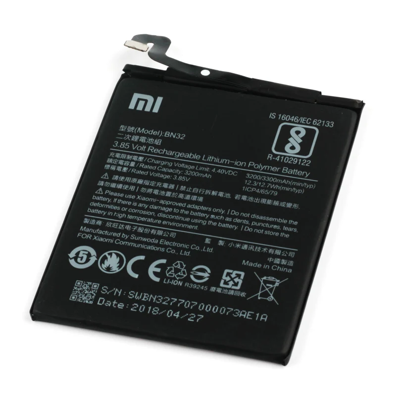 Original Xiaomi BN32 Phone battery For 3300mAh | Мобильные телефоны и аксессуары