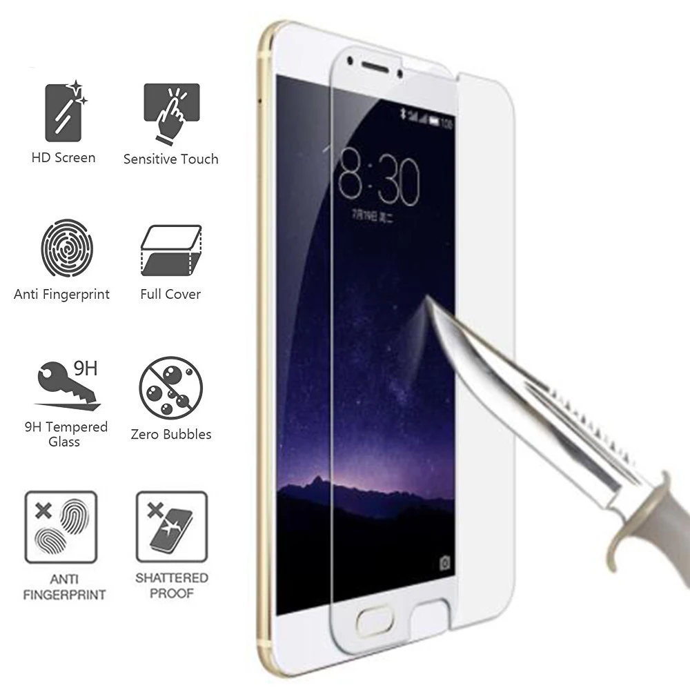 С уровнем твердости 9H для meizu m5c m5s m5 note m6s m6t m6 Примечание m8c Телефон Защита экрана