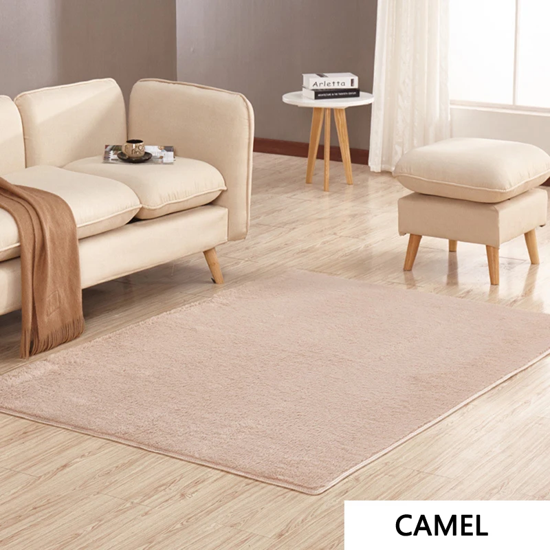 EHOMEBUY современные коврики прямоугольные однотонные верблюжьи короткошерстные