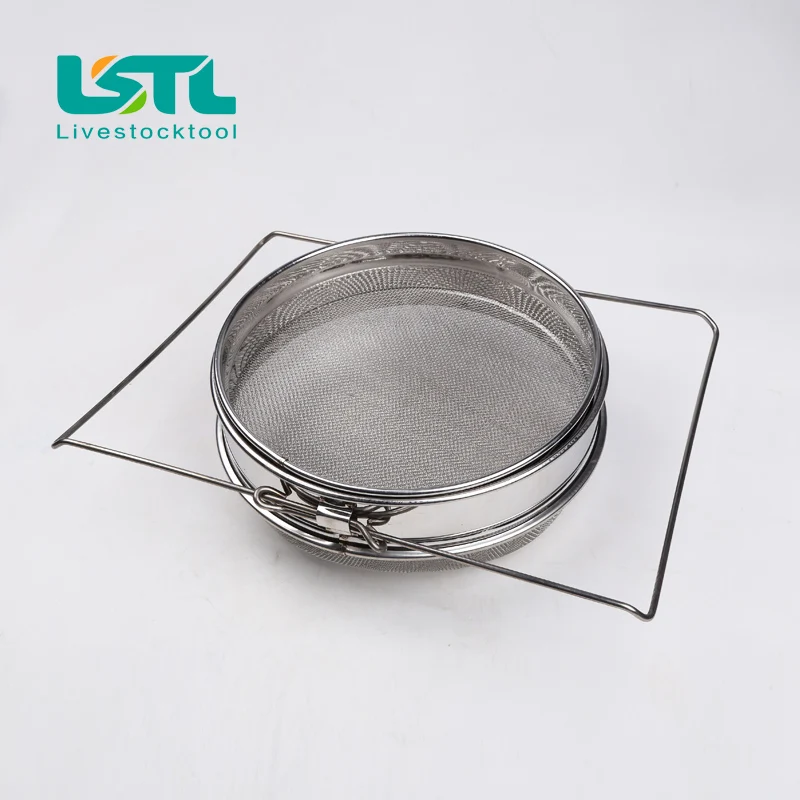 Двухслойное ситечко для меда из нержавеющей стали фильтрация пчелиный мед