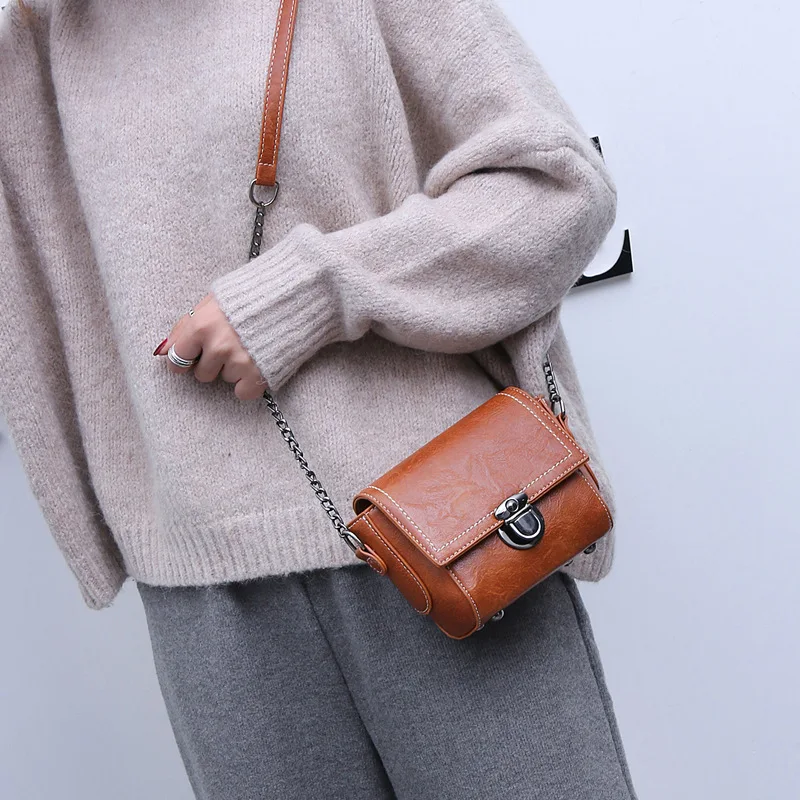 Осень-зима Для женщин сумки цепи высокое качество кожа оболочки Сумки Новые