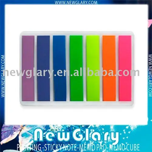 Free shipping adhesive note 7 color index