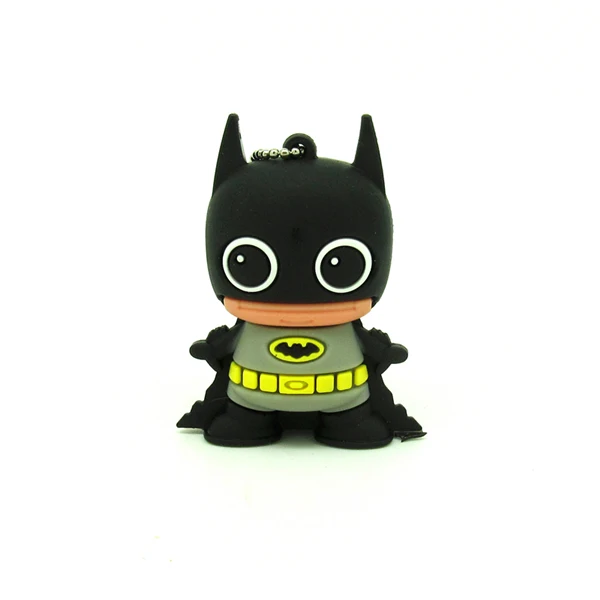 Batman Usb флеш-накопитель с героями мультфильмов, супер герои, 32 ГБ, 16 ГБ, 8 ГБ, 4 Гб, Забавный флеш-накопитель, карта памяти, чудо-женщина, Бэтмен, диск, подарок, usb - Цвет: Batman