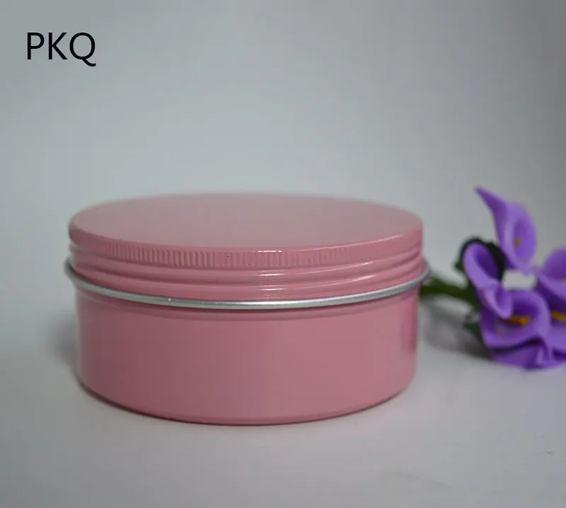 20pcs 60g/150g Empty Aluminum Jars Pink Cosmetic Bottle Ointment Cream Sample Packaging Containers Screw Cap can | Дом и сад