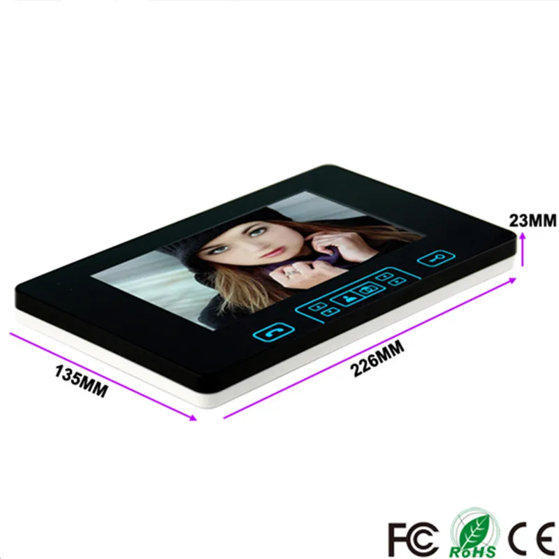 7 дюймовый цифровой беспроводной телефон для видеодомофона Smart IP видеодомофон