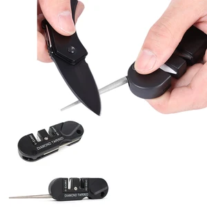 Edc карман Ножи набор инструментов профессиональный керамический, твердосплавный алмаз Ножи точильный камень наружный портативный ножей, точильный камень