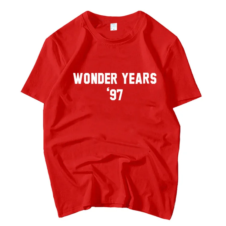 Летняя футболка с принтом для девочек Seohyun same wonder year свободная унисекс круглым