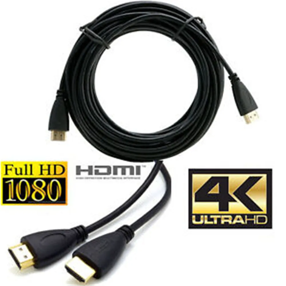 Новый высококачественный кабель V2.0 золотого цвета Bluray 2160P Высокоскоростной HDTV
