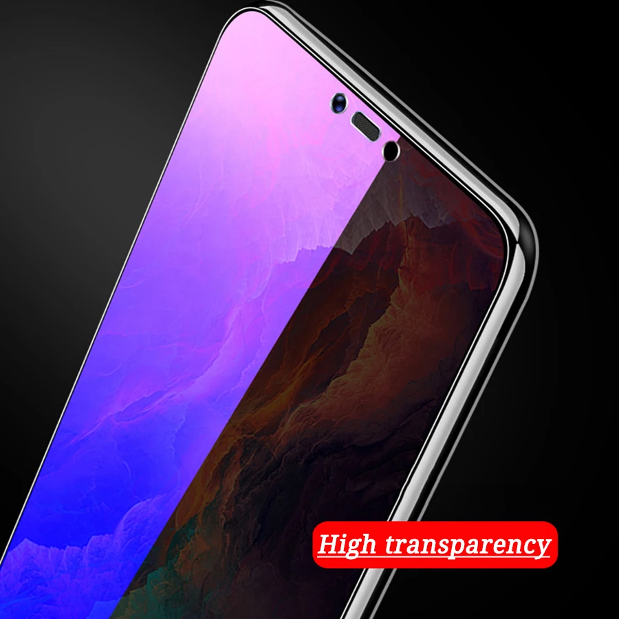 9H 0 26 мм закаленное стекло для VIVO V11 Pro V11i Y97 Y71 Y75S Y83 NEX S A Z1 X23 Z3i анти фиолетовый синий