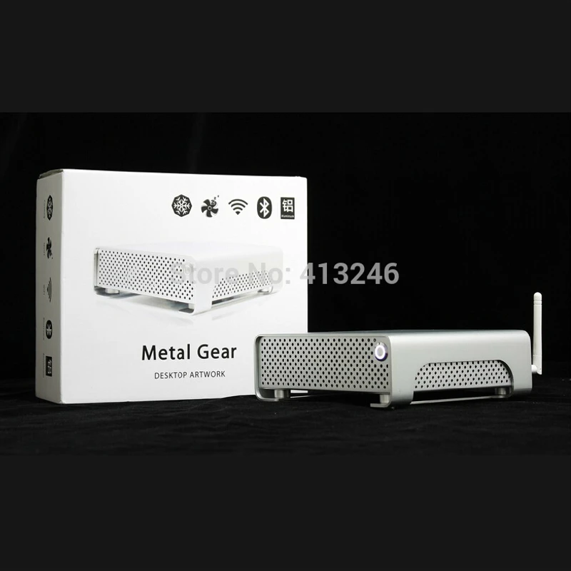 2015 PC Case новый ультра мини HTPC хост тонкий ITX все алюминиевые шасси дизайн