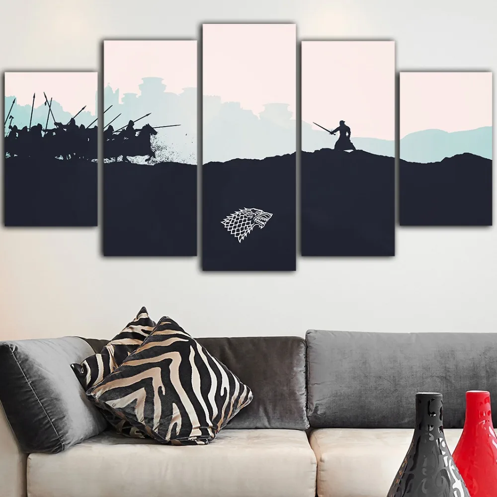 5 шт. Картина на холсте домашний декор Постер печать художественная абстрактная