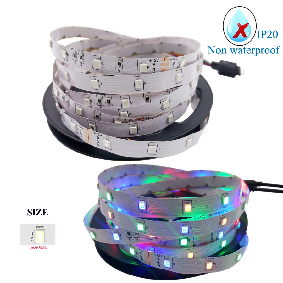СВЕТОДИОДНАЯ лента SMD 5050 RGB лента Диодная лента RGB 5050 DC 12 V 5 M 10 M гибкая лента полный набор DIY контроллер и адаптер
