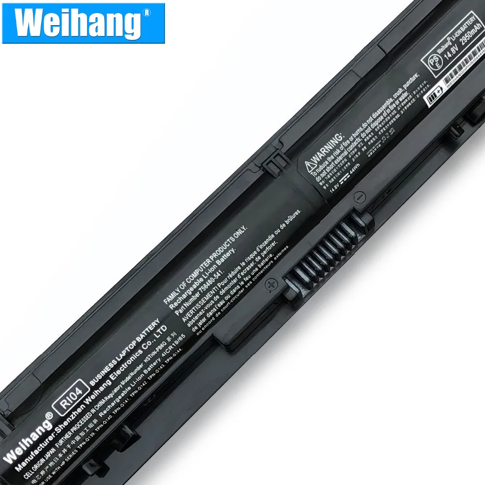 Аккумулятор Weihang RI04 для ноутбука HP ProBook 3000 G3 450 455 G4 series HSTNN DB7B L6L03AV L6L04AV 470 мАч из