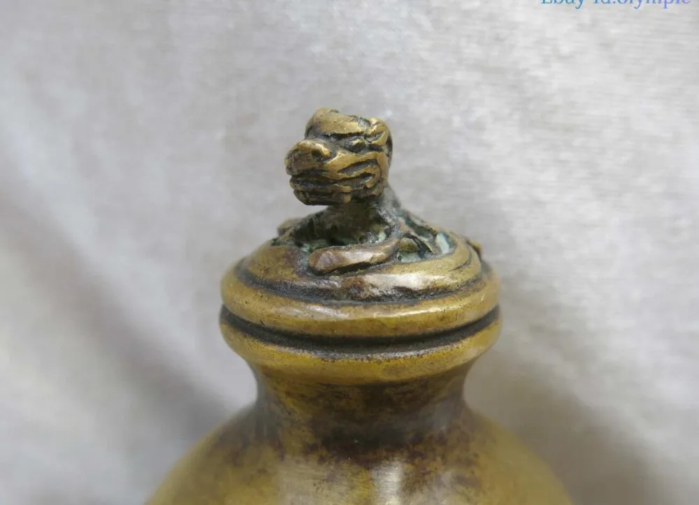 Штраф кадило Китай медь дракон тыквы курильница скульптура | Дом и сад