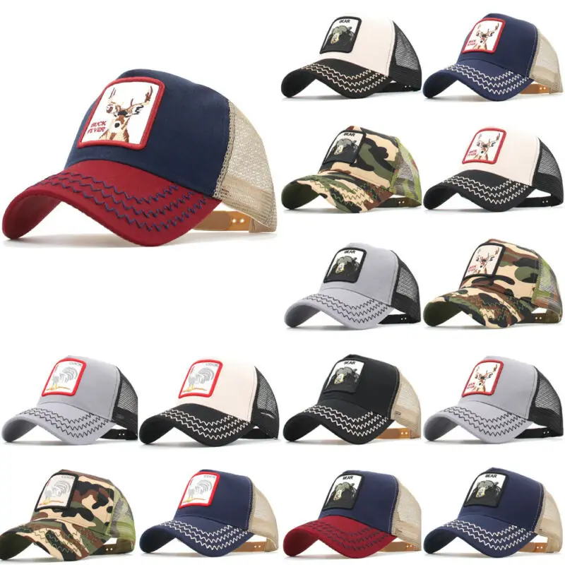 Mesh Trucker Повседневная бейсбольная Регулируемая бейсбольная кепка для мужчин