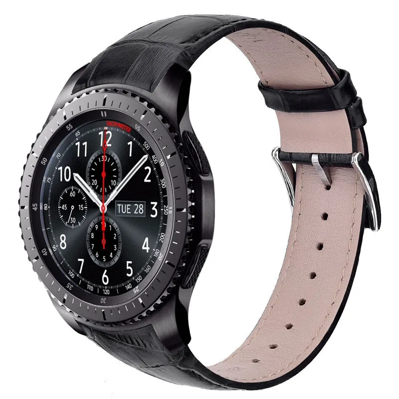 V-moro ремешок для часов samsung gear S3 классический ремешок из натуральной кожи с узором «крокодиловая кожа» ремешок gear S3 спортивные Смарт-часы