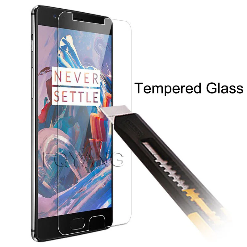 FQYANG 2 шт 9H закаленное стекло для ONEPLUS X 3 3T 5T 6 6T Защитная стеклянная пленка ONEPLUS6