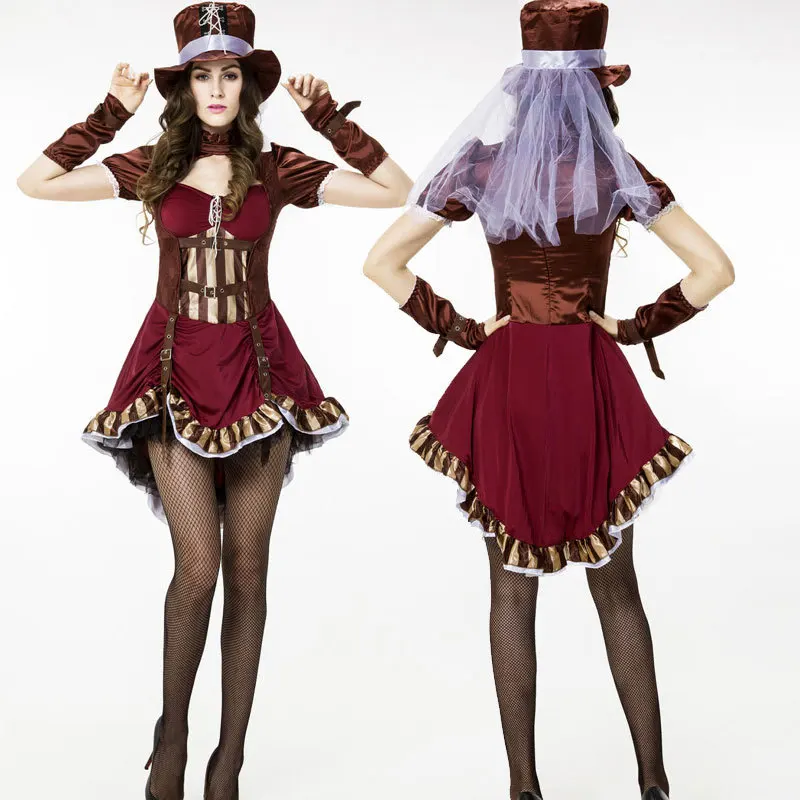 Европейская и американская игровая униформа костюм циркового клоуна