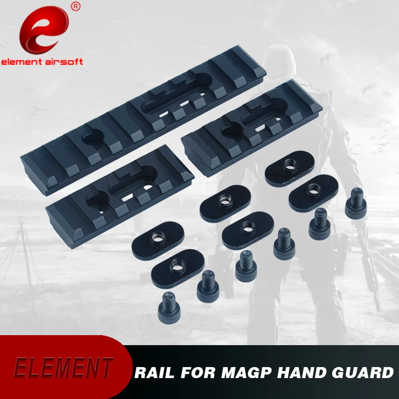 

Element Airsoft Weapons Rail For Magp Hand Guard Picatinny Rail Accessories Mount Weaver Picatinny Riser Accessories EX225