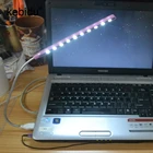 Ультра-яркий гибкий USB светильник Kebidu с 10 светодиодами, металлический материал для ноутбука, ПК, компьютера, разные цвета
