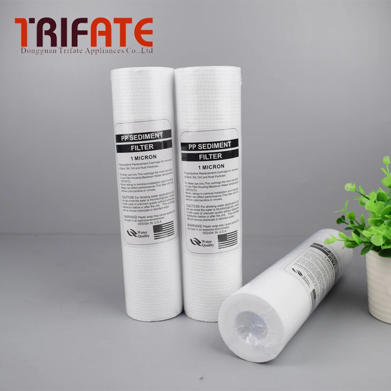 10 дюймовый ПП осадочный фильтр 1 микрон 5 бытовые очистители воды питьевой прямой