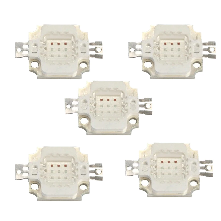 

CNIM Hot 5 x 10W High Power LED RGB Chip Bulb Light Lamp Spotlight DIY