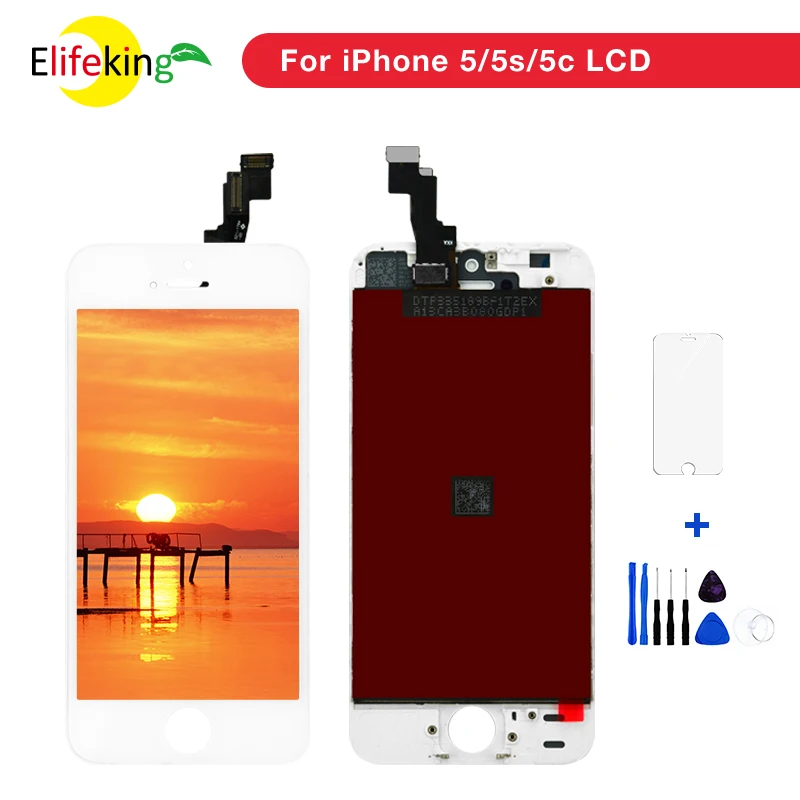 10 шт./лот AAA +++ качественный ЖК дисплей для iPhone 5S SE замена экрана хорошее касание