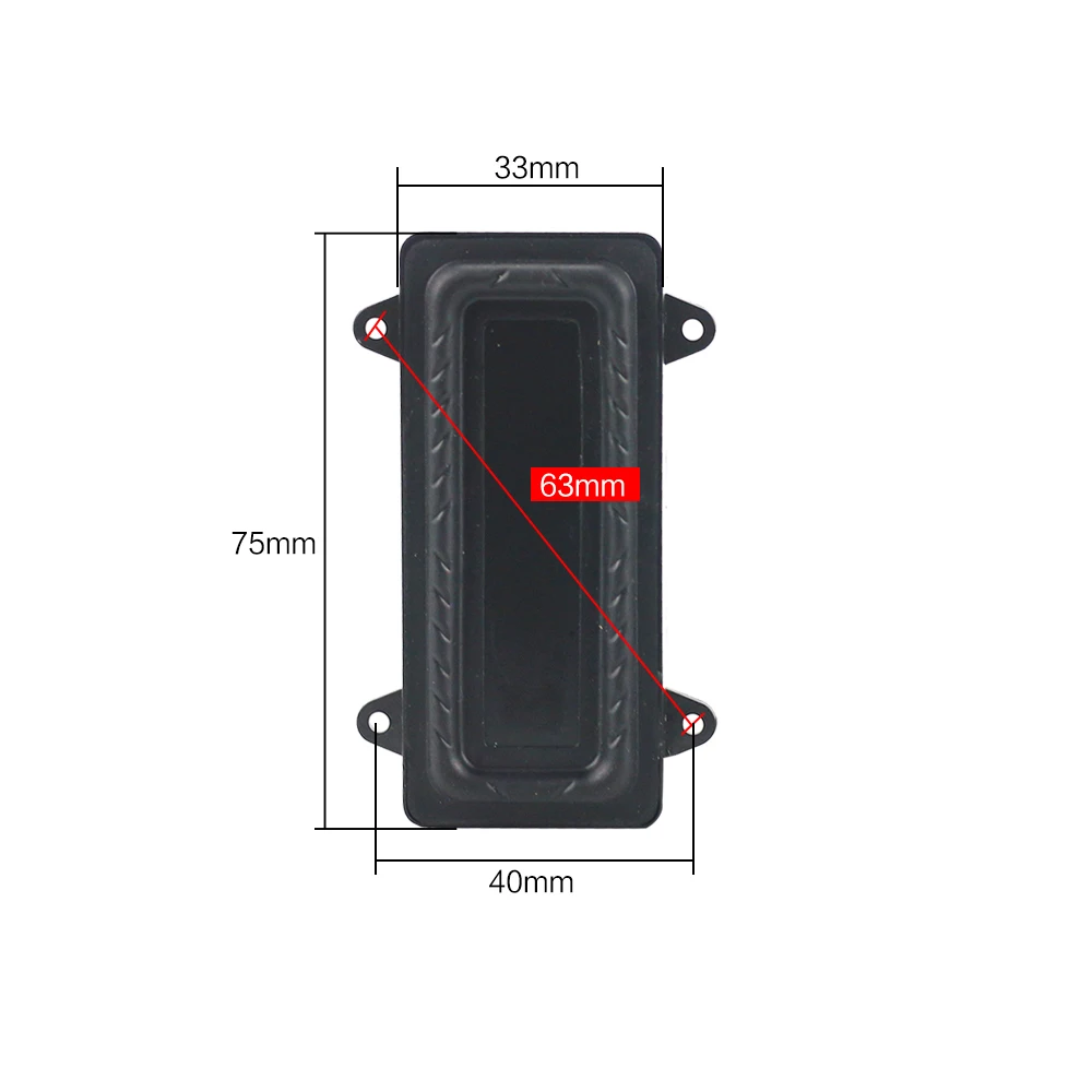 GHXAPM 2 шт. 75 * мм 33 Мини прямоугольник пассивный радиатор бас вибрации пластины