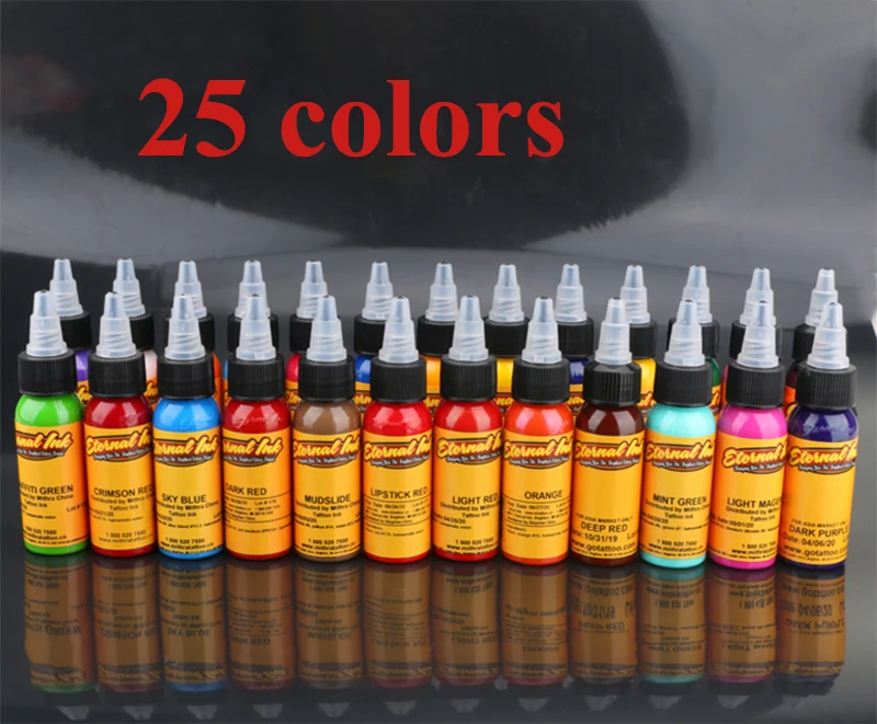 25 Color 30ml OuXinLi Permanent Tattoo Ink Material Beauty Tool |