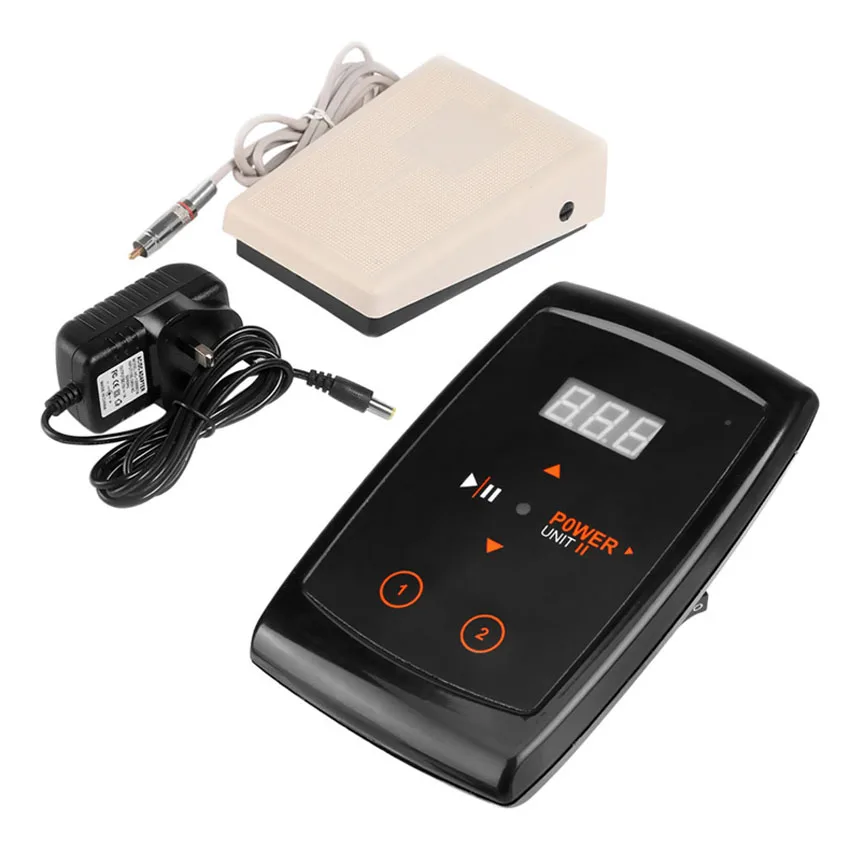Power Supply and Foot Pedal Kits LCD Permanent Makeup Eyebrow Lip Eyeliner Microblading Embroidery Rotary Tattoo Machine Supply