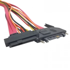 

(100pcs/lot) SFF-8482 SAS Cable 29Pin Male to Female Hard Disk DRIVE EXTENSION Cable 25cm 50cm