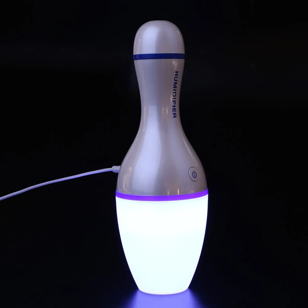 Мини USB увлажнитель 2 Вт Портативный Led свет боулинг в форме воздуха тумана для