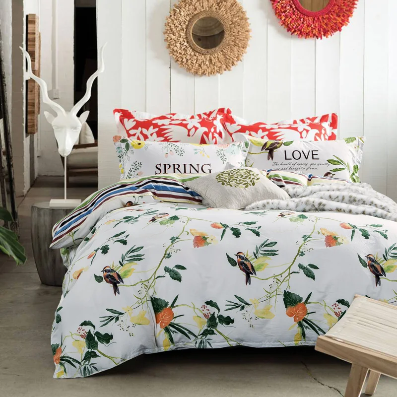 Простыня из стиль 100% хлопок наборы постельных принадлежностей близнец полный