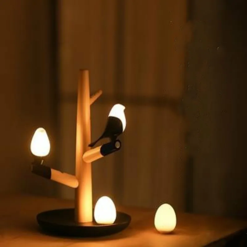 

Indoor desktop decoration lamp LED table lamp intelligent human body induction bird atmosphere lamp ZP5131356