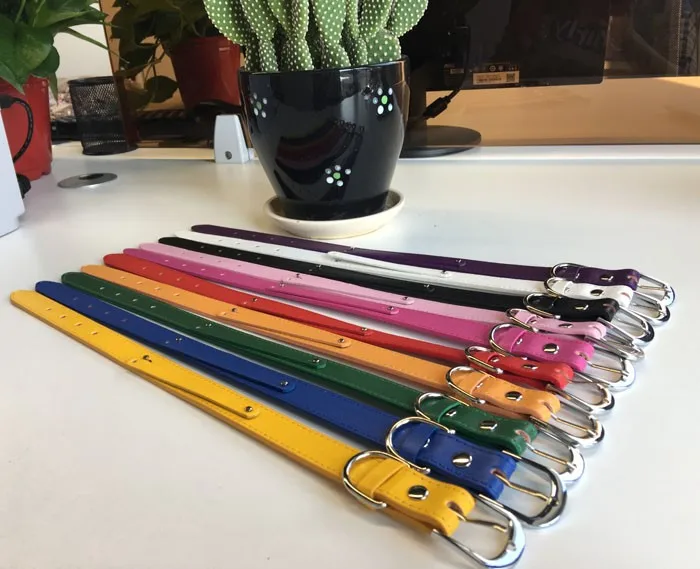 Оптовая цена! Кожаный ошейник для домашних животных 8*100 мм + 18x 50 шт.|letter charms|charms