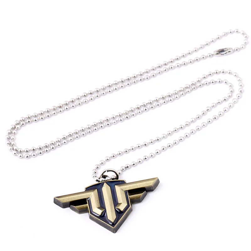 FPS Game World Of Warships Round Bead Chain Choker Necklace WOWS Alloy Pendant Keychain Keyring Men Women Fashion jewelry Gift | Украшения