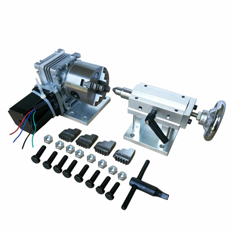 Центральный патрон высота 70 мм ось вращения 4-я задняя часть для фрезерного