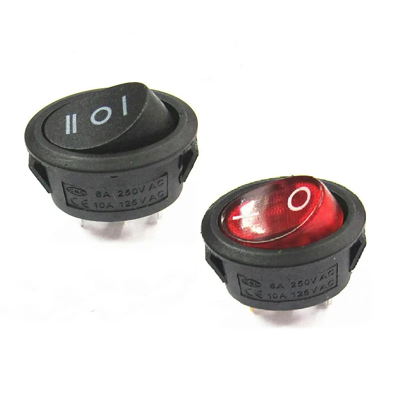 5 шт. блок питания Rocker переключатель для электрического чайника 2 3 Pin Level 250V 6A