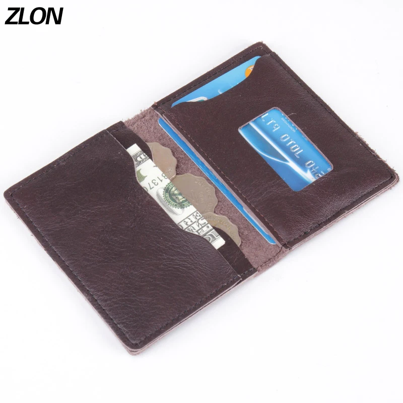 Кошелек ZLON Top унисекс из мягкой натуральной кожи 3 держателя для кредитных карт
