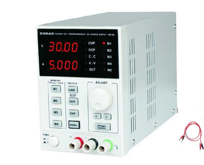 KA3005D Высокоточный Регулируемый цифровой источник питания постоянного тока 4Ps mA 30 V/5A для научно-исследовательского обслуживания лаборатории