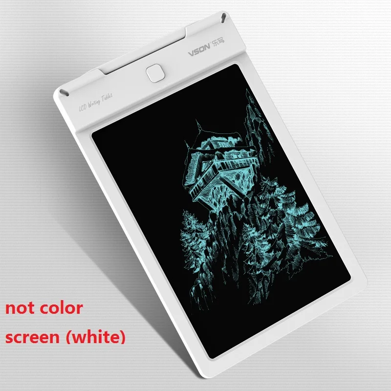 not color white 9 дюймов цветной ЖК-планшет цифровой рисунок графитные рукописные колодки портативная электронная графическая доска с замком - Цвет: not color white
