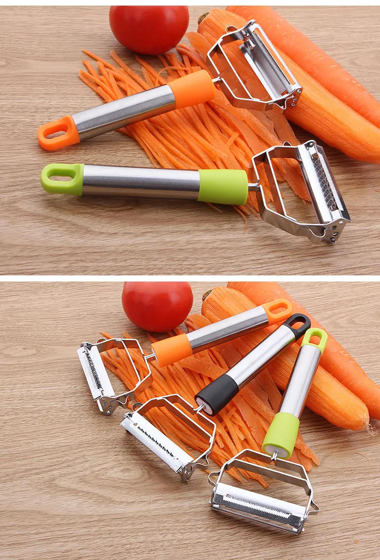1 шт. многофункциональный нож для чистки и нарезки соломкой из нержавеющей стали